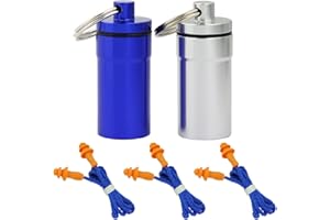 KBNIAN 3 Paires Bouchons d'Oreilles Antibruit Réutilisable en Silicone avec Cordon et Bouteilles de Rangement Casque Protection Auditive pour Dormir Concert Moto Musicien Avion Sommeil Ronflement Nuit