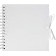 Artemio Scrapbooking Album - 20.5cm X 20.5cm (8" X 8"), Light Grey, 20 Plastic Sleeves, Acid-Free Fabric Cover