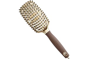 Olivia Garden - Expert Care Flex Boar & Nylon Gold & Brown