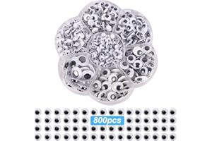 Zeayebsr 800 Uds ojos oscilantes autoadhesivos 4mm -12mm ojos móviles para accesorios de juguetes de álbum de recortes de bricolaje