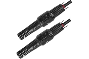 OPERMAXER 2 Stück 1000V 10A Solar Sicherungshalter Solarsicherung, MC-4 Photovoltaik Steckverbinder, IP67 wasserdicht, Solar Panel Kabel Anschlüsse Stecker,für Solarsystem Schutz(1000V 10A)