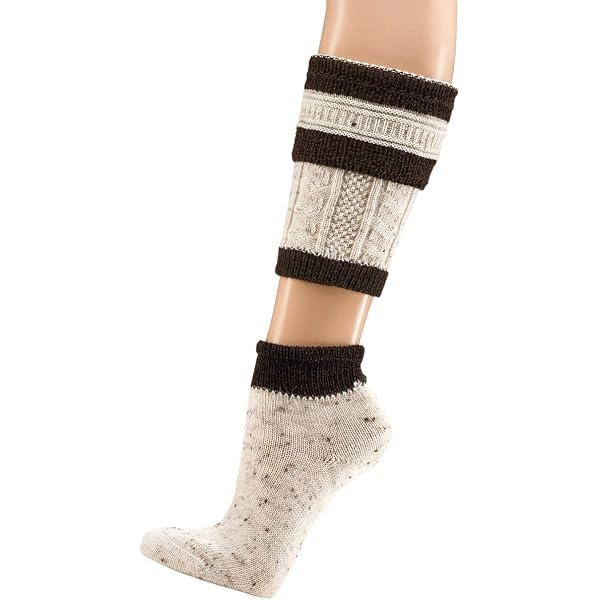 Lot De 2 Paires De Chaussettes Oktoberfest Brodées - Modèle Traditionnel En Coton Pour Homme Et Femme - 7