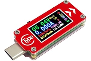 ARCELI Typ-C USB 3.0 Tester Messgerät Strommessgerät 3.7-30 V 0-4A Multimeter Voltmeter Strommesser Power Meter Multifunktions Anzeige Kapazität Arbeitszeit-Detektor