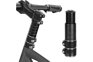 Dorblely Rehausse Potence, Guidon de Vélo 28,6 mm/12 × 2,86 cm, Rallonge de Guidon de Vélo VTT, pour Vélo de Route, Vélos de Ville