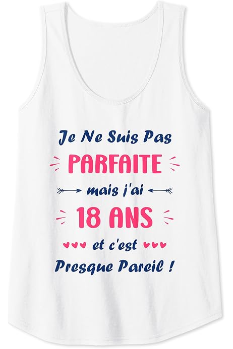 Débardeur Humour "Princesse 40 Ans" Pour Femme - Cadeau Drôle Anniversaire 40 Ans, Coupe Classique Léger