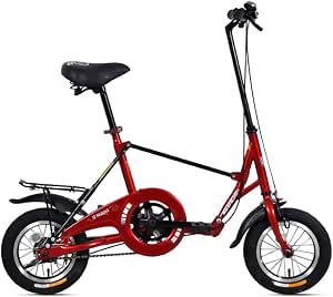 SYCHONG Bicicletta Pieghevole - 12 Pollici Folding Bike, Ultralight Bicicletta  Pieghevole, Studenti Adulti, Uomini E Donne Piccolo Bicicletta Pieghevole,Rosso  : Sport e tempo libero