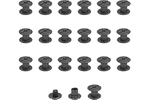 JJWNMLL 20 Sets Chicago Screw Posts, Rivet Chicago Binding Screws, Metal Rivet Replacement Repair for Bags, Collar, Harness, Luggage, Purse, Dog Lead, Backpack, Belt