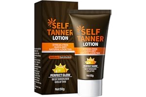 NURVIDIS Bräunungscreme, Selbstbräuner, Bronzer Lotion, 50g Solarium Bräunungsbeschleuniger Creme, Dark Selbstbräuner Für Gesicht Und Körper Für Einen Gleichmäßigen Soft-Bräunungs-Effekt