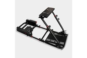 M MODAUTO MODAUTO Cockpit SimRacing, Soporte de Videojuego de Carreras Plegable, Controlar de Juego Con Soporte de Volante y Cambios, Compatible Con Logitech G25/G29/G27/G920, N820B