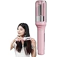 Azonee 2-in-1 Hair Trimmer, Straightener Cordless Automatic Split Ends Hair Trimmer, Hair Trimming and Finishing Bangs Trimmer, for Frizz Free Damaged, Brittle Hair