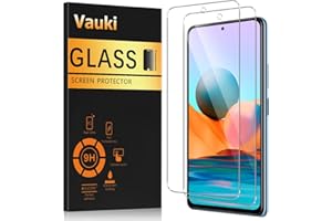 Vauki zestaw 2 szklanek hartowanych do Xiaomi Redmi Note 10 Pro 4G/10 Pro Max, szkło ochronne ekran, folia ochronna HD przezroczysta twardość 9H ultra odporna na zarysowania z 99% przezroczystym bez