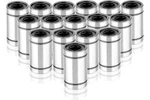 Mengger Lineargleitlager Linear Motion Bearing 16 Stück LM8UU 8mm linearkugellager kugellager shaft ball Linearlager Lager Kugellagerbuchse lineare Bewegung auf 3D-Drucker CNC Anwendungen (LM8UU)