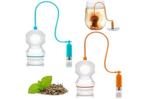 Infusore per Tè in Silicone,Forreen 2 Pezzi Infusori per Tè a Forma di Tuffatore Divertenti Creativi Riutilizzabile Filtro da Tè con Cuscinetto in Silicone per Tazze da Tè Tazze Teiere