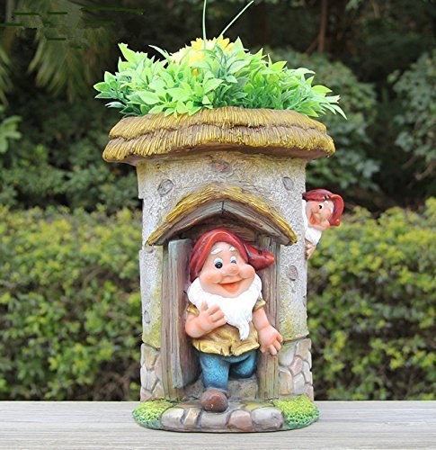 Design xl gnome with flower pot 911901 25 cm gnome garden decoration Design xl gnome with flower pot 911901 25 cm gnome garden decoration