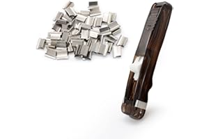 DEANKEJI Cucitrice e 50 Pezzi Piccoli Clip per Raccoglitori, Nero Cucitrici per Ufficio, Multifunzione Cucitrice da Tavolo Multifunzionale, può Essere Utilizzato per Rilegare Documenti