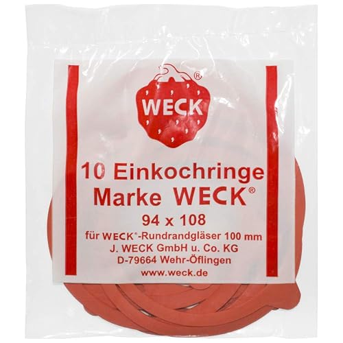 Weck 10× Frischhalteringe 94 × 108