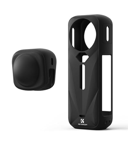 Holilo Silikonhülle Für Insta360 X5 - Schutzhülle Gegen Stöße & Kratzer (Orange)