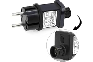 DR. WATCH Alimentatore LED da 36 V 12 W – CZJUTAI JT-EL/FC36V12 W trasformatore LED CZJUTAI IP44 – Alimentazione affidabile per illuminazione Noël con presa europea (Socle à vis – Modalità commuté –