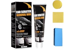 ThrivingAura Car Wax Car Scratch Repair Paste Polishing Wax Scratch Repair Wax For Car Advanced Car Scratch Removal Kit Windshield Scratch Removal Kit Paint Polish with Dual Purpose Sponge (120ml)