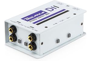 Bolanle Pro DI Passive Direct Box - 2 Channel Instrument Premium Direct Box to Balanced & Unbalanced XLR, Impedance Transformer Connector for Impedance Conversion and Isolation