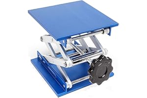 HeyWin Laboratory Lifting Platform 150 x 150 mm, Made of Aluminium Oxide, Also Used as a Lab Jack for Lifting Router, Laser, Cabinet Normally