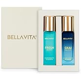 BELLAVITA Skai Aquatic EDC & Fresh EDT | Long Lasting 2x20ml Perfume for Man & Woman | Gifts for Woman | Bergamot, Ylang Ylan