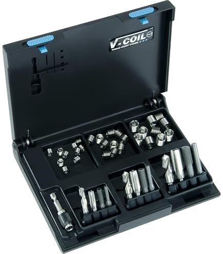 V-Coil 4010 Kit De Réparation De Filetage 24 Pièces - M6x1.0 Acier Inoxydable Multicolore