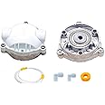 IONIX Ro Booster Pump Head White For Ro Water Purifier Pump, Works with All ro Booster Motors 75 GPD, 100 GPD, ro motor pump head, ro motor pump head parts