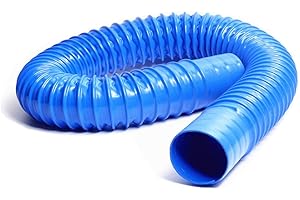 NINGVONG Tubo de succión de polvo, manguera flexible de goma PVC, junta blanda para tubo de eliminación de polvo, tubo de ventilación corrugado-Diámetro interior 90 mm * 1 m