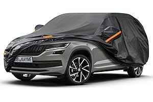 Kayme 7 Layers SUV Car Cover Waterproof Breathable, Custom Fit Skoda Kodiaq (2016-2023), Outdoor Full 4x4 Cover Sun Rain UV Dust All Weather Protection. Shipping From European Warehouse.