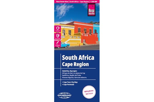 South Africa - Cape Region Map: Waterproof and tear resistant