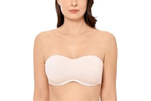 DELIMIRA - Sujetador Reductor con Aros sin Relleno sin Tirantes Tallas Grandes para Mujer