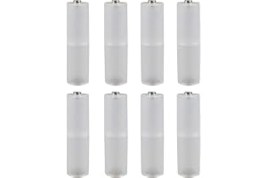 Futheda 8 st AAA till AA batteri cellomvandlare adapter universell omkopplare cylindrisk fodral hållare låda