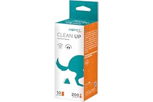 AQPET Sacchetti Igienici Bustine per Bisogni Escrementi Cane Gatto Confezione da 200 Pezzi, 8050327305946