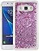 Produktbild ISENPENK Samsung Galaxy J5(2016) Hülle Silikon,Ultra Slim TPU Liquid Fließen Flüssig,Schutzhülle Muster[Lila] Glänzend Samsung Galaxy J5(2016)/J510FN/J5(2016) Duos Hülle Glitzer Durchsichtig Transparent Bling Strass Kristall Schutz Handy Hülle Case Tasche