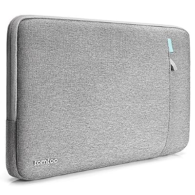 Tomtoc Housse de Protection à 360° pour 13 pouces Nouveau MacBook Pro A1706 / A1708| Dell xps 13 Antichoc Pochette Ordinateur 11.6 Pouces Gris