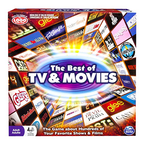 Best of TV and Movies Board Game - Test Your Knowledge of 100s of TV Shows and Movies - For 2-6 Players - Includes Over 400 Cards - Play for Hours of Family Friendly Entertainment