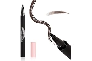 Boobeen Lápiz de Cejas Resistente al Agua, Lápiz de Cejas Microblading, Lápiz Líquido para Cejas, Larga Duración, Grueso y Suave, Crea Cejas Naturales Parecidas al Pelo