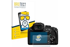 BROTECT Protector Pantalla Mate Cristal para Panasonic Lumix DC-FZ82 / FZ82D Protección Anti-Reflejos