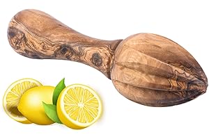 MOHA 24 Exprimidor de limones de madera de olivo – Exprimidor de cítricos, exprimidor de lima, exprimidor de naranja hecho a mano