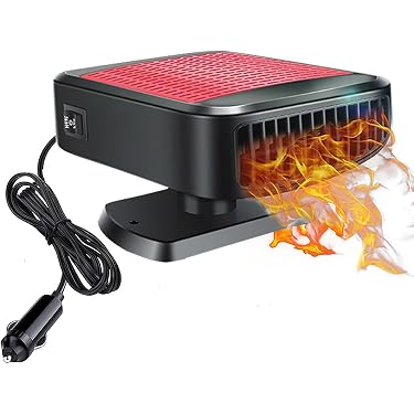 Riscaldatore Auto 12V 800W Sbrinatore Vetri Due Uscite Riscaldatore Auto 12V 800W - Sbrinatore Parabrezza Per Inverno Con 2 Uscite Riscaldamento Elettrico Auto - 2