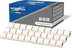 Aftertech 30 x 99014 54 x 101 mm Rollos de etiquetas adhesivas compatibles (220 etiquetas/rollo = 6600 totales) para Dymo LabelWriter Seiko SLP etiquetadoras impresoras S0722436 30 x 99014