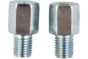 BESSHEPPLO Motorcycle Mirror Adapter Set of Two, Converts 8mm Threads to 10mm with Ease