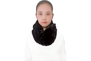 Lina & Lily Solid Colour Faux Fur Women's Infinity Scarf Winter Neck Warmer Snood