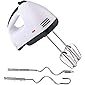 BMS Lifestyle Electric Hand Mixer With Stainless Steel Attachments, 7 -Speed, Includes; Beaters, Dough Hooks