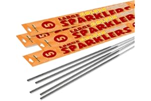 Inevitable Party 20 x 25cm (10") Handheld Large Golden Sparklers (20 Sparklers (4 Packs))