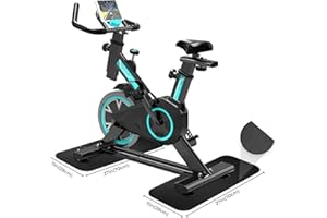 Bibykivn Tappeto Tapis Roulant PVC Spesso 6mm, Tappetino Rulli Bici Fonoisolante - Passeggio/Panca per Pesi/Cross Trainer/Cyclette