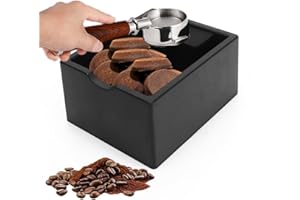 MIUUIPI Récipient de tapotement pour porte-filtre, boîte à café pour porte-filtre, bac à marc de café pour filtre Porta, récipient à expresso, boîte de ramassage pour machine porte-filtre, accessoires