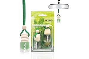 IKEDA SCENTS Deodoranti per Auto | Ciondolo da Appendere per Auto dal Profumo di Tè Verde | Diffusore di Profumo per Auto con Olio Vero | Fragranza Forte e Duratura | Accessori per Auto per Uomini e Donne