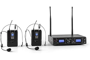 Malone Duett Pro V2 - Set de micro-casques sans fil 2 canaux, portée 50m (XLR, Jack, coffret de transport)